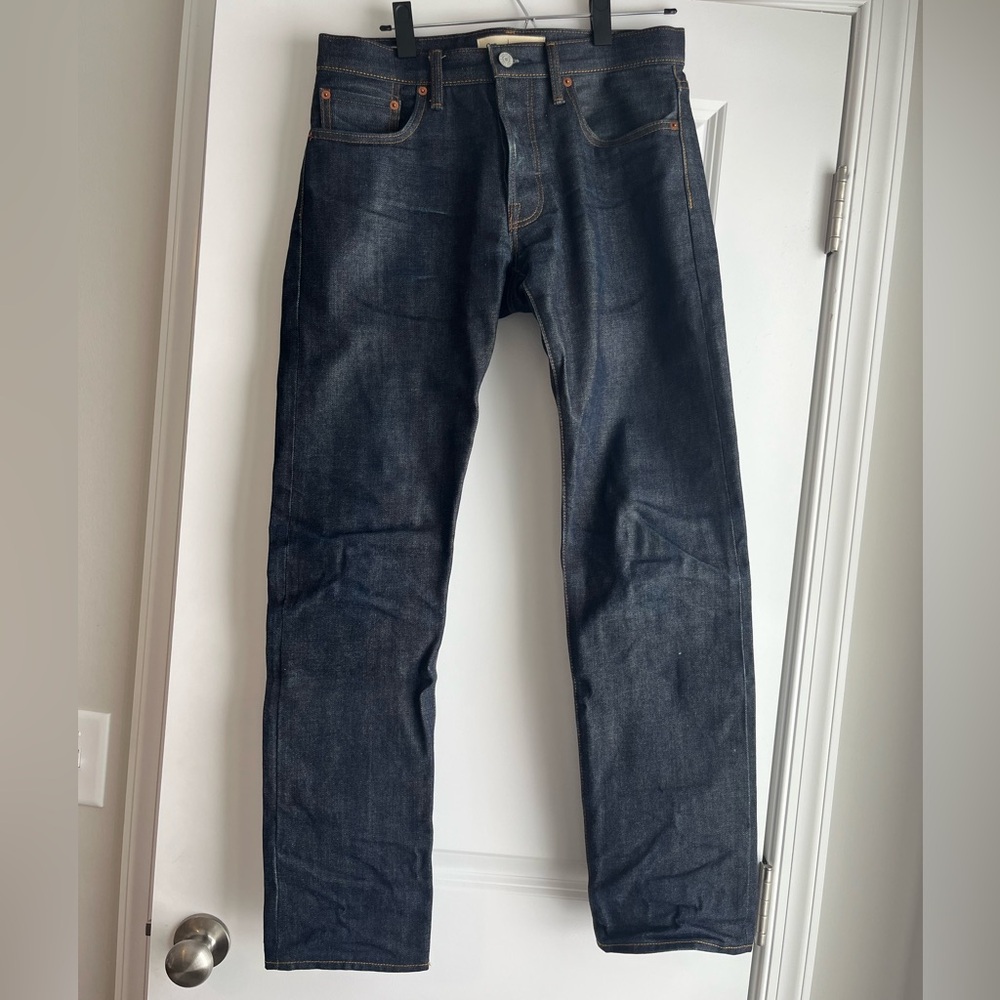 GAP Blue Straight Jeans Kaihara Japanesee Selvedge Denim 29x30